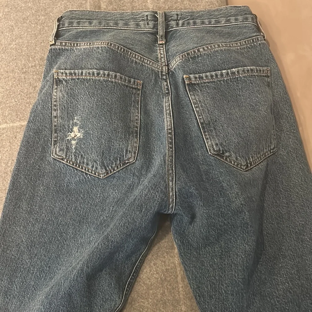 Agolde Riley High Rise Straight Crop 27 in frequency color - Picture 8 of 8